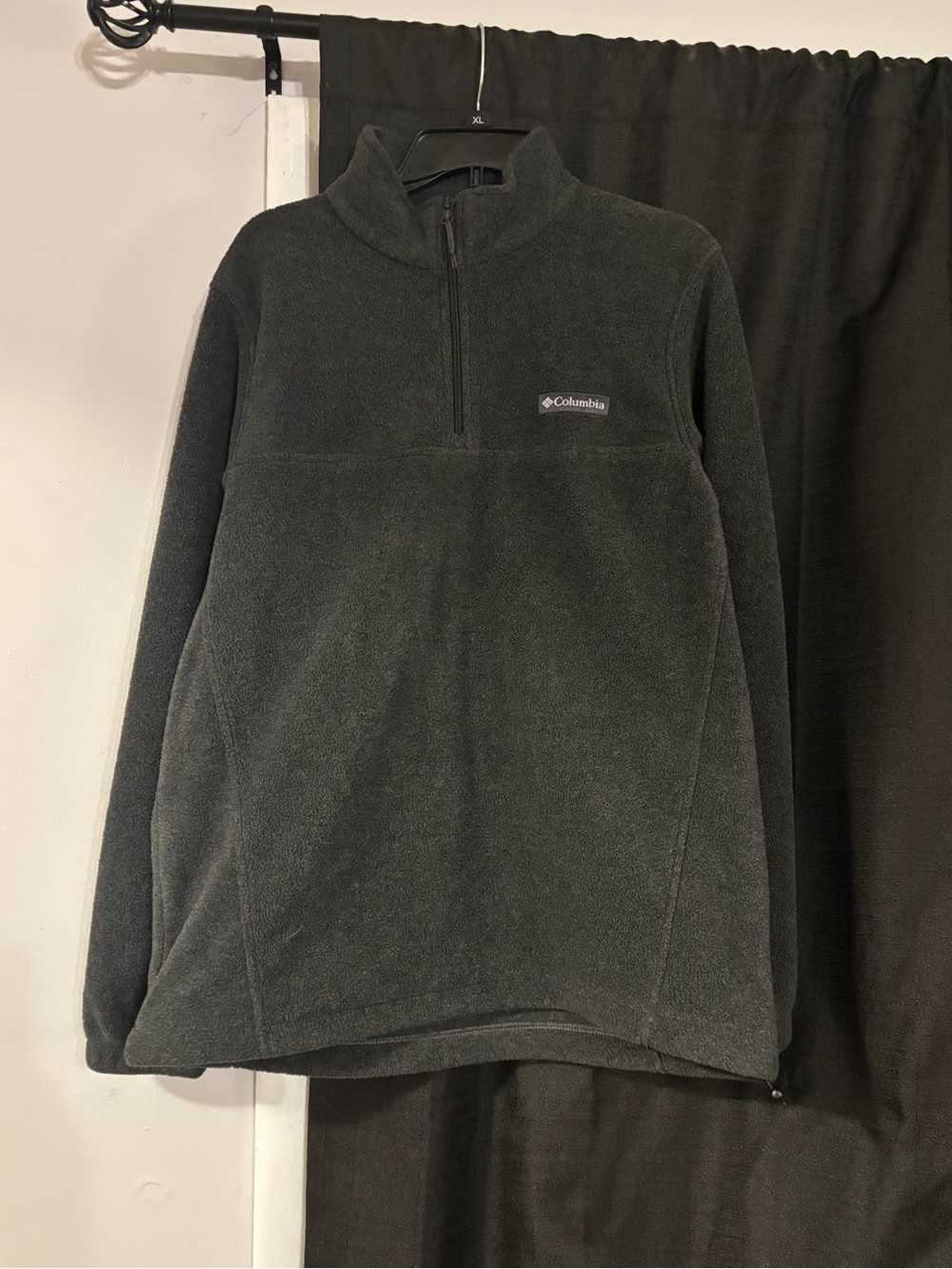 Columbia Men's Charcoal Gray Half-Zip Fleece Pullover